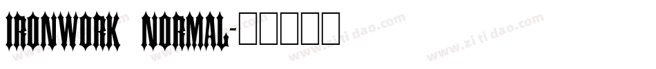 Ironwork Normal字体转换